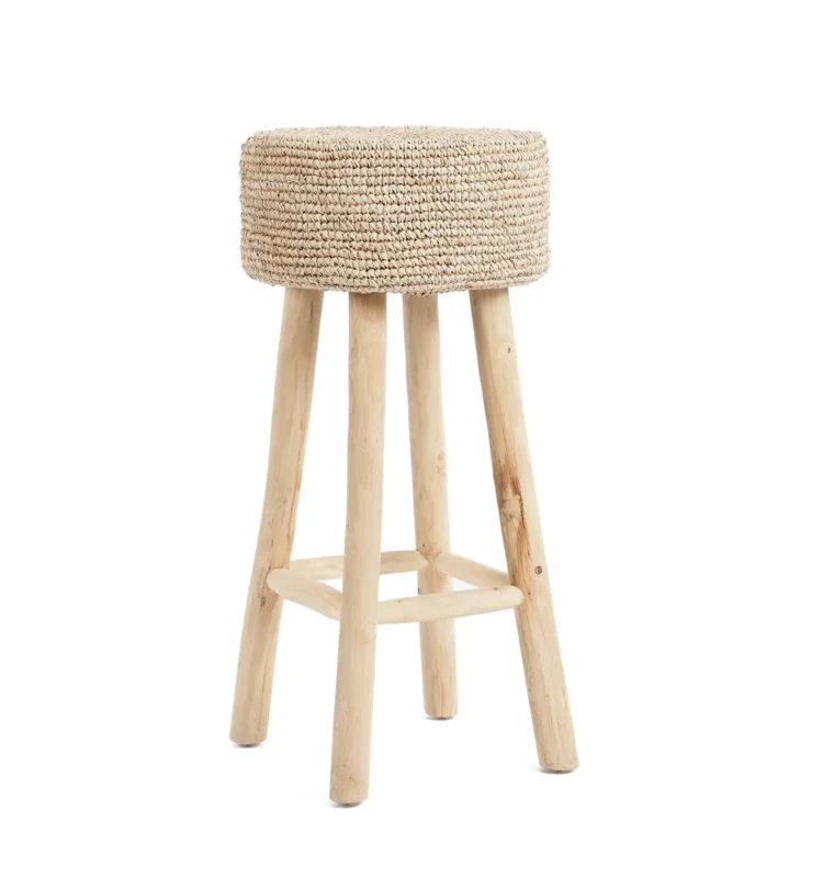 Raffia Bar Stool